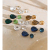Stainless Steel K9 Crystal Drop Earrings Stainless Steel Dual Layer Jewelry - Image 4