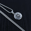 Hip Hop men's Necklace Viking Compass Pendant Retro Silver Color Stainless Steel Chain Punk Style Jewelry Gift - Image 4