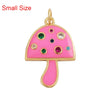 Rainbow Sun Happy Face Round Lemon Mushroom Charm Pendant, Gold Plated Zircon Necklace Bracelet Handmade Jewelry - Image 9