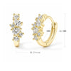 Environmentally Friendly Brass Marquise Zirconia Hoop Earring For Women Minimalist Gold Plated Pear Earring - Image 19