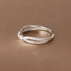 Silver Cross Knotting Zircon Rings For Women Girls Wedding Jewelry Accessories Jewellery Argent - Image 5