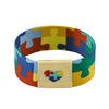 Autism Awareness Puzzle Men Women Stretch Wristband Bracelet Colorful Wide Band Bangles Armband Accessories Gifts - Image 7