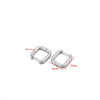 10pcs Gold Plated Geometric Shaped Hoop Earrings Stainless Steel Women Jewelry Men Square Earring Punk Gifts Bulk - Image 10