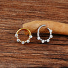 Titanium 16G Hinged Daith Earring Segment Hoop 8mm/10mm CZ Septum Clicker Nose Ring Piercing Body Jewelry - Image 4