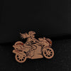 Women's gold-plated motorcycle badge, silver men's chest pin, black lapel brooch, suit accessories set - Image 9