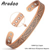 Aradoo Tree of Life Copper Bracelet for Men Women Magnetic Cuff Bangle Jewelry Gift - Image 10