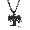 Gothic Hollow Skull Tree of Life Pendant Necklace for Women Men Stainless Steel Silver Color Scary Tree Chain Necklaces Jewelry - Image 2