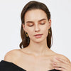 Gold Color Shiny Simple Transport Beads Earring Jewelry for Women Bride Jewelry Birthday Wedding Gifts - Image 4