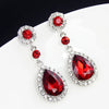 Crystal Long Hanging Earrings for Women Water Drop Full Rhinestone Dangle Earrings Boucle Oreille Ear Jewelry - Image 1
