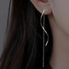 Evispol Stainless Steel Long Tassel Earrings For Women Elegant Simple Gold Color Drop Earring Stylish Jewelry Personality Gift - Image 6