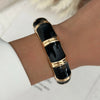 Vintage Punk Black Dripping Oil Metal Enamel Bangles For Women Geometric Wide Chunky Cuff Bracelets Party Aesthetic Jewelry - Image 17