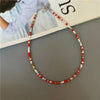 Tiny Colorful Seed Bead Choker Necklace - Image 28