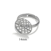 10pcs/lot Stainless Steel Ring Base Adjustable Tray Cabochon Settings Blank Bezel Rings Embryos for Jewelry Materials Making - Image 13
