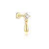 Silver 1 Pair Chic Water Drop Reflective Surface Earrings For Women Gold Simple Vintage Elegant Jewelry - Image 7