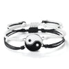 Two-Piece Braided Bracelet Set with Yin-Yang Motif - Image 9