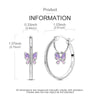 Silver Earrings Women Starlight Crystal Circle Snake Bone Drop Earring For Anniversary Wedding Jewelry Gifts - Image 5