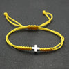Colorful Woven Rope String Bracelet Boho Cross Charm Bracelets for Women Girls Handmade Jewelry Lucky Gift - Image 3