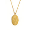 Stainless Steel Month Pendant Necklace in Gold-Tone - Image 7