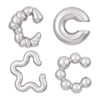 4Pc/set Vintage Geometric Clip Earring Women Glossy C Shape No Piercing Fake Cartilage Ear Cuff Jewelry Accessories - Image 11