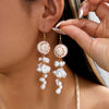 Boho Starfish Imitation Pearl Drop Earrings for Women Sea Star Dangle Earrings Summer Beach Party Jewelry Gift - Image 6
