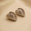 Vintage Metal Striped Round Heart Earrings for Women European American Retro Ball Drop Earrings Elegent Female Simple Jewelry - Image 7