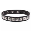 Black PU Leather Square Rivets Necklace Gothic Punk Chokers Collar Choker Necklace Goth Sexy Women Girl Cosplay Party Jewelry - Image 3