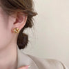 Hiphop Punk Metal Twist Knit Knot Ball Stud Earring for Women Gold Color Female Twine Ear Jewelry Christmas Gift - Image 4