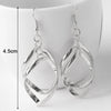 Spiral Women's Hook Earrings Hollow Twist Geometric Statement Long Hanging Earrings Wraped Oval Metal Pendants Earrings - Image 10