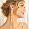 Long Dangling Earrings Women Elegant Imitation Pearl Tassel Earrings Wedding Party Jewelry Accessories - Image 1