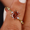 Lady Yellow Zirconia Ring Female Engagement Ceremony Jewelry Stylish Bridal Wedding Band Accessories Gift - Image 6