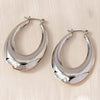 Women's Hoop Earrings with a Smooth Surface and Welded Design, Simple Hoop Earrings Suitable for Daily Wear and Parties - Image 2