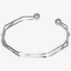 1pc Classic Stainless Steel Brief Metal Texture Bangle Terror Eyes Metallic Ball Opening Adjustable Bangles For Women Gift - Image 33