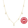 Style Silver Clavicle Necklaces Simple Set with 5 Claw Set Irregular Zirconia Pendant Necklace - Image 19