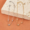 Delicate Zircon Star Pendant Bracelet Chain for Women's Jewelry Gifts Stainless Steel Gold Plated Bangles - Image 4
