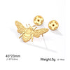 Delicate Bee Brooch For Women Stainless Steel Gold Color Lapel Pin Insect Suit Accessories - Image 6