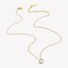 Stainless Steel Pvd Plated Zircon Stone Crown Pendant Necklace Ladies Minimalist Weddng Party Crystal Necklace - Image 5