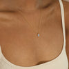 Stainless Steel Teardrop Pendant Necklace with Colorful Stone Details - Image 20