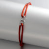 Two Oval Rings Interlock Steel Rope Bracelet - Image 10
