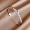 Classic Zirconia Cross Charm Bracelets for Women Jewelry Elegant Bangle - Image 29
