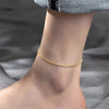 Stainless Steel Snake Chain Anklet for Women Summer Beach Gold Color Anklets Jewelry - Image 31