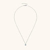 6.5mm Solitaire Drop Necklaces Gold Plated Pendant Silver Chain Jewelry For Women - Image 9