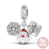 Christmas Series Charms Beads Silver Christmas Tree Snowman Elk Charm Fit Bracelet Pendent Women Jewelry - Image 24