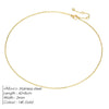 Chain Necklace Stainless Steel Gold Color Pendants Short Long Statement Women Gift Stainless Steel Jewelry - Image 12