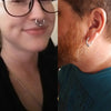 Titanium Captive Bead Rings Pierc Nose Ring large size Earring 12G 2mm 3mm Bcr Hoop Rings punk Piercing Body Jewelry - Image 3