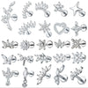 Stainless Steel Labret Piercing Stud with 16 Gauge and 1.2 x 8 mm Post - Image 1