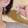 Y2K Korean Star Tassel Heart Opal Hanging Earrings Cross Star Love Long Dangle Earring Elegant Aesthetic Heart Drop Earrings - Image 6