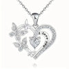 High End Geometric Design Love Cube Zircon Necklace with Removable Round Zircon Jewelry Elegant Daily Accessories - Image 17