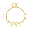 316L Stainless Steel Star Pearl Number 8 Charm Anklet For Women Girl Multilayer Chains Anti-Rust Jewelry Gift - Image 6