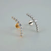 1pcs Titanium CZ Horse eye Flower Cartilage Earring Stud 16G Internally Threaded Sun Helix Ear Tragus Piercing Jewelry - Image 11