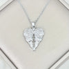 Elegant Angel Wing Heart Shaped Pendant Necklace, Elegant Versatile Banquet Party Daily Wear Jewelry Gift - Image 5